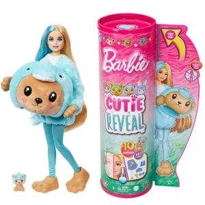 Păpușa barbie cutie reveal "urs în costum de delfin în costum de pluș"
