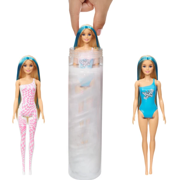 Păpușa barbie color reveal gama "inspirat de curcubeu", tema anilor 1960 6