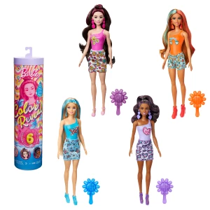 Păpușa Barbie Color Reveal gama &quot;Inspirat de curcubeu&quot;, tema anilor 1960