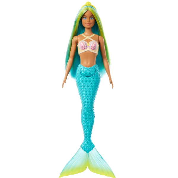 Păpușa barbie dreamtopia "sirena cu păr albastru - verde" 2