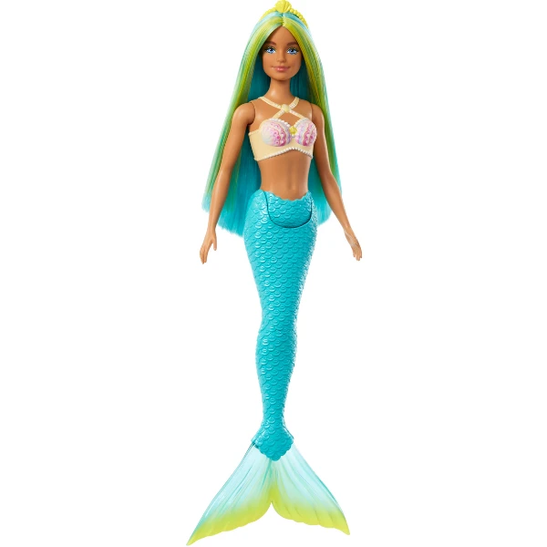 Păpușa barbie dreamtopia "sirena cu păr albastru - verde" 7