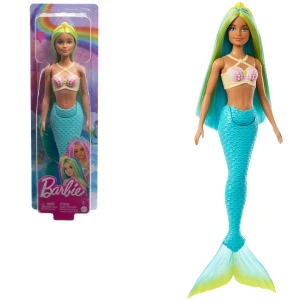 Păpușa barbie dreamtopia "sirena cu păr albastru - verde"