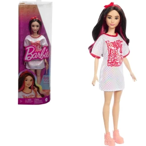 Кукла barbie "модница с черными волнистыми волосами и в платье twist 'n' turn"