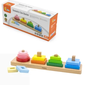 Sorter geometric din lemn &quot;Învățăm despre forme si culori&quot;