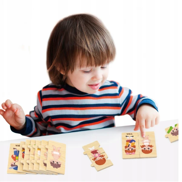 Joc logic de puzzle  „învățăm să ne îmbrăcăm”, 28 elem. 7