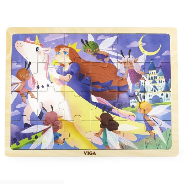 Puzzle din lemn "zburând pe unicorn", 24 elem. 2