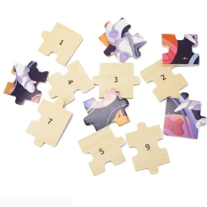 Puzzle din lemn "animalele în cosmos", 24 elem. Thumbnail 4