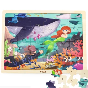 Puzzle din lemn &quot;Universul subacvatic&quot;, 24 elem.