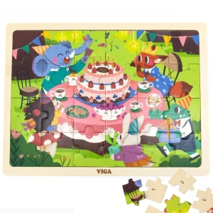 Puzzle din lemn &quot;Aniversare&quot;, 24 elem.