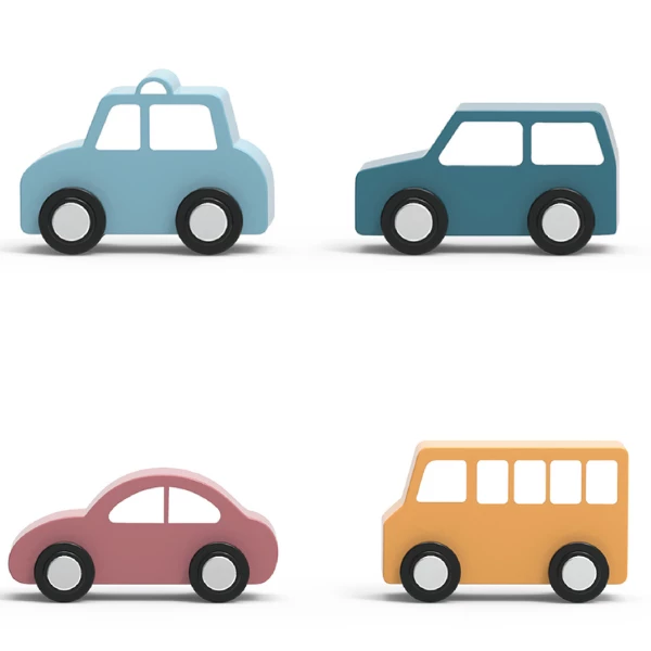 Set de construcție din lemn "orașul", 56 elem. 11