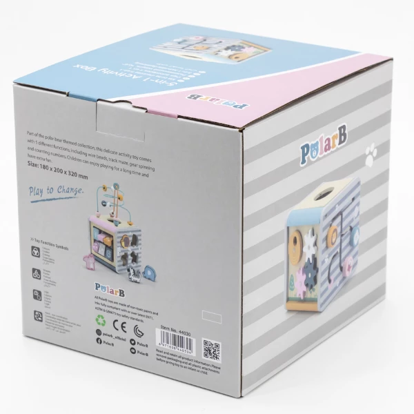 Деревянный бизикуб "игровой куб 5 в 1" 16