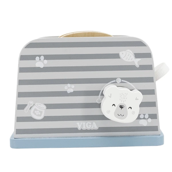 Set de joaca din lemn "mic dejun cu toaster", 8 piese 6