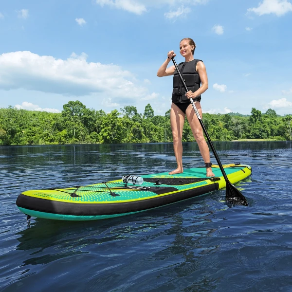 Bestway sup-доска 2 в 1 freesoul tech convertible 340 х 89 х 15 см с сиденьем, веслом, насосом 28