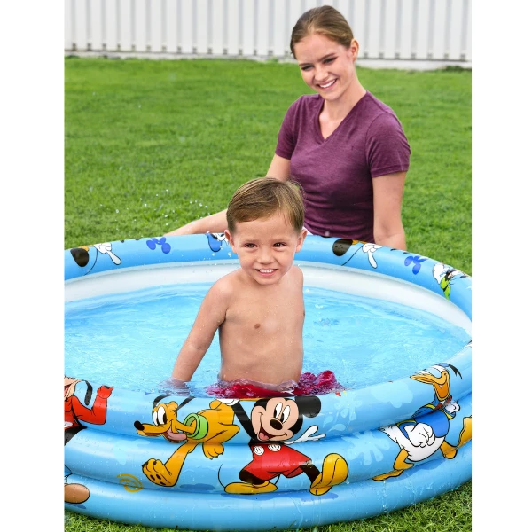 Bestway piscină gonflabilă pentru copii "mickey mouse", 122х25 cm,140 l, 2+ 8