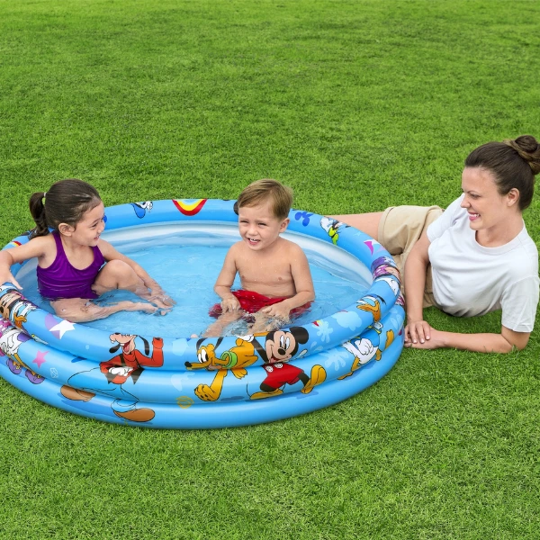 Bestway piscină gonflabilă pentru copii "mickey mouse", 122х25 cm,140 l, 2+ 6