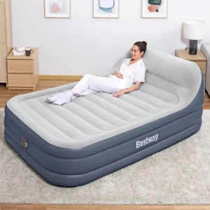Bestway надувной матрас со встроенным электронасосом 220 v и изголовьем, 152x226x84 см Thumbnail 17