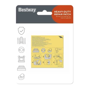 Bestway Ремонтный комплект 6.5х6.5см, самоклеящиеся заплатки, 10шт