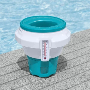 Bestway dozator plutitor cu termometru și mănușă de protecție pentru tablete de 7,6 cm Thumbnail 9