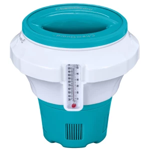Bestway Dozator plutitor cu termometru și mănușă de protecție pentru tablete de 7,6 cm