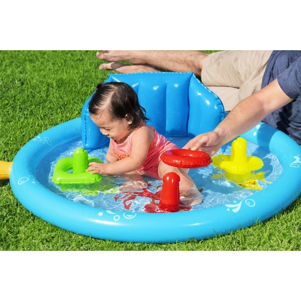 Bestway piscină gonflabilă pentru copii cu baldachin "scoica de mare" 115x89x76 cm, 45 l, de la 6 luni 8
