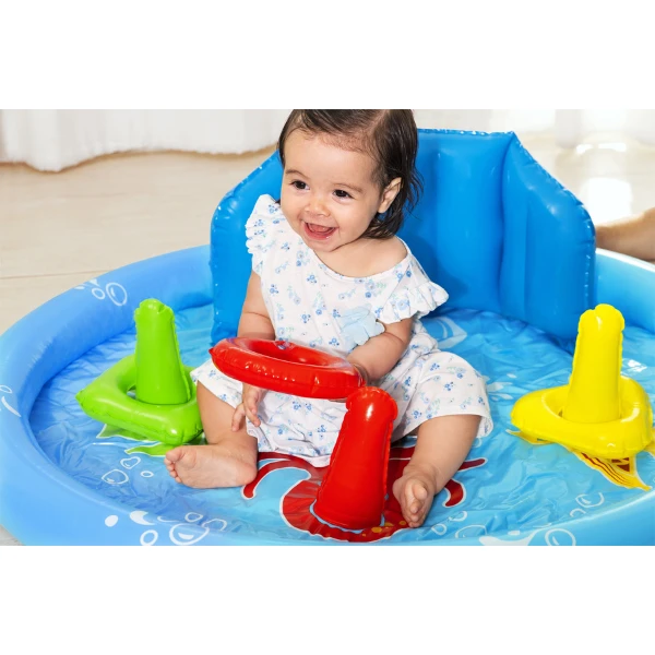 Bestway piscină gonflabilă pentru copii cu baldachin "scoica de mare" 115x89x76 cm, 45 l, de la 6 luni 10
