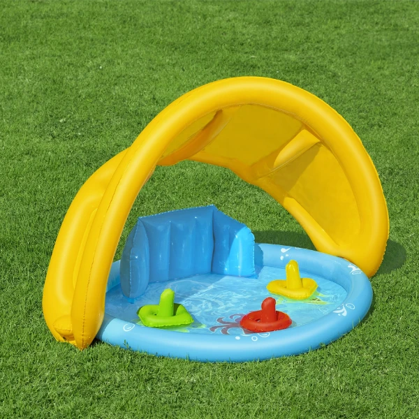 Bestway piscină gonflabilă pentru copii cu baldachin "scoica de mare" 115x89x76 cm, 45 l, de la 6 luni 14
