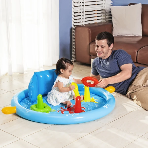 Bestway piscină gonflabilă pentru copii cu baldachin "scoica de mare" 115x89x76 cm, 45 l, de la 6 luni 13