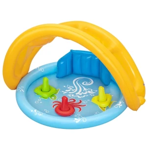 Bestway piscină gonflabilă pentru copii cu baldachin "scoica de mare" 115x89x76 cm, 45 l, de la 6 luni Thumbnail 20