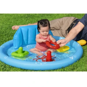 Bestway piscină gonflabilă pentru copii cu baldachin "scoica de mare" 115x89x76 cm, 45 l, de la 6 luni Thumbnail 16