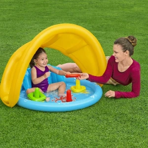 Bestway piscină gonflabilă pentru copii cu baldachin "scoica de mare" 115x89x76 cm, 45 l, de la 6 luni Thumbnail 24