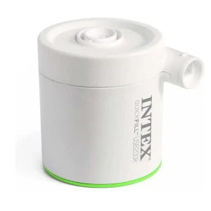 Intex pompă de aer electrică "quickfill usb200r" usb 5v, 2a, reîncărcabilă, powerbank, 2 duze