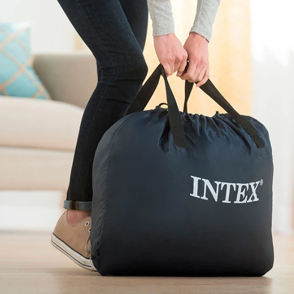 Intex pat gonflabil “velur ultra plush” 99х191х46 cm cu pompă încorporată 220v, până la 136 kg 6