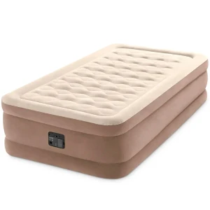 Intex pat gonflabil “velur ultra plush” 99х191х46 cm cu pompă încorporată 220v, până la 136 kg
