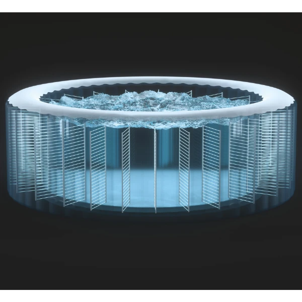 Intex jacuzzi spa gonflabil “greystone deluxe” 211×211×71, 795l, 4 persoane 13