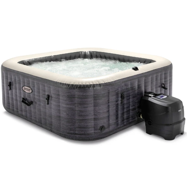 Intex jacuzzi spa gonflabil “greystone deluxe” 211×211×71, 795l, 4 persoane 3