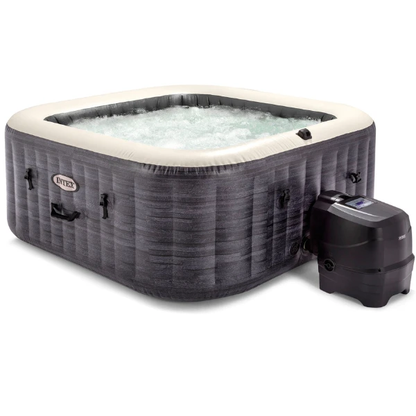 Intex jacuzzi spa gonflabil “greystone deluxe” 211×211×71, 795l, 4 persoane 30