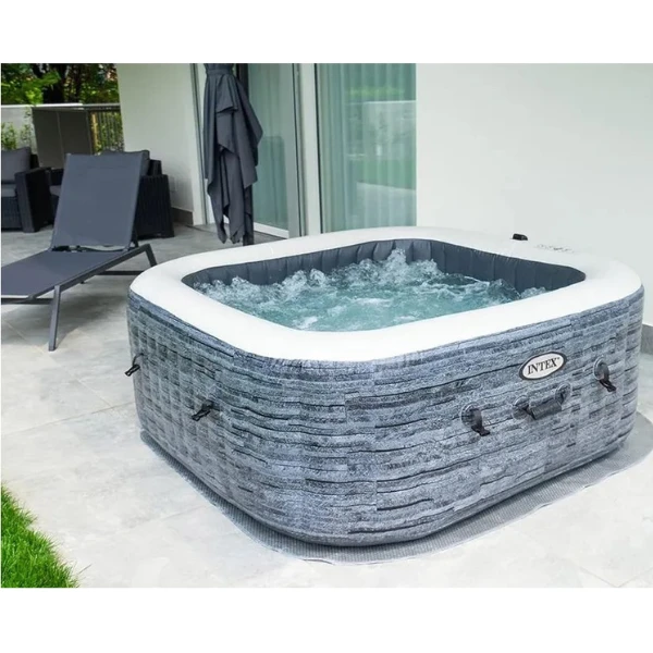 Intex jacuzzi spa gonflabil “greystone deluxe” 211×211×71, 795l, 4 persoane 15