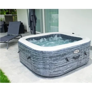 Intex jacuzzi spa gonflabil “greystone deluxe” 211×211×71, 795l, 4 persoane Thumbnail 15