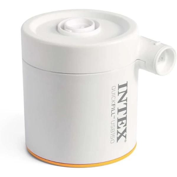 Intex надувной матрас “velur prestige” 99x191x30 см с портативным usb-насосом 5v, до 136 кг 6