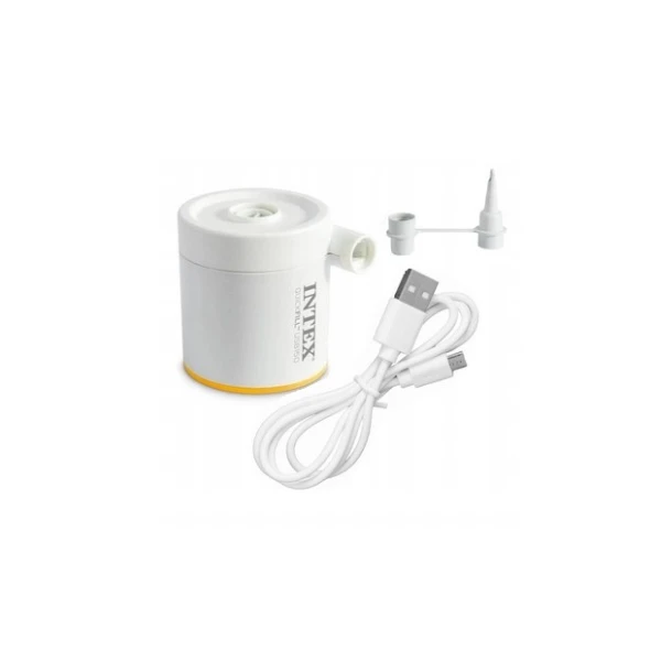 Intex надувной матрас “velur prestige” 99x191x30 см с портативным usb-насосом 5v, до 136 кг 4