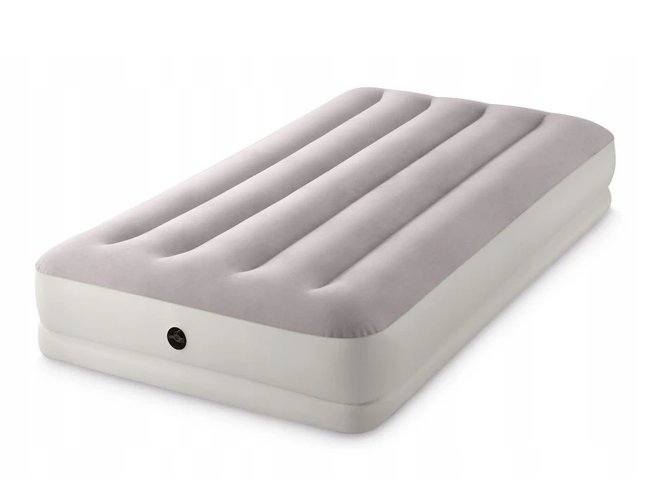 Intex надувной матрас “velur prestige” 99x191x30 см с портативным usb-насосом 5v, до 136 кг 21