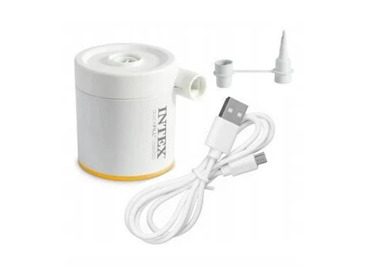 Intex надувной матрас “velur prestige” 99x191x30 см с портативным usb-насосом 5v, до 136 кг 22