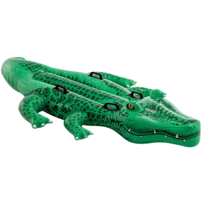 INTEX Plută-saltea gonflabilă &quot;Crocodil gigant&quot; cu mânere, 203x114x25  cm, până la 80 kg, 3+