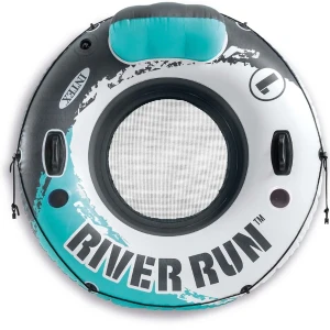 Intex надувной круг-кресло “river run” д 135 см с ручками, до 100кг