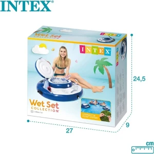 Intex надувной холодильник - мини бар "мега холод" д 89 см с подстаканниками Thumbnail 5