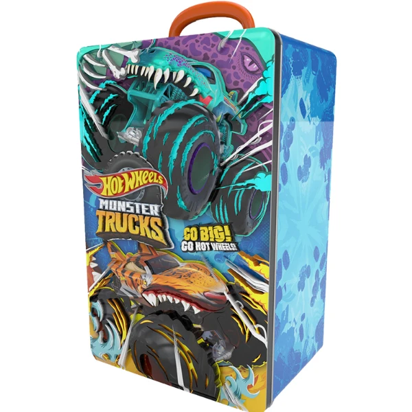 Hot wheels контейнер для хранения 6 машинок серии monster trucks 4