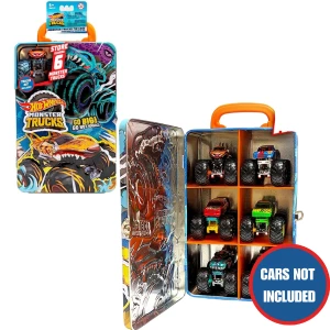 Hot Wheels Контейнер для хранения 6 машинок серии Monster Trucks