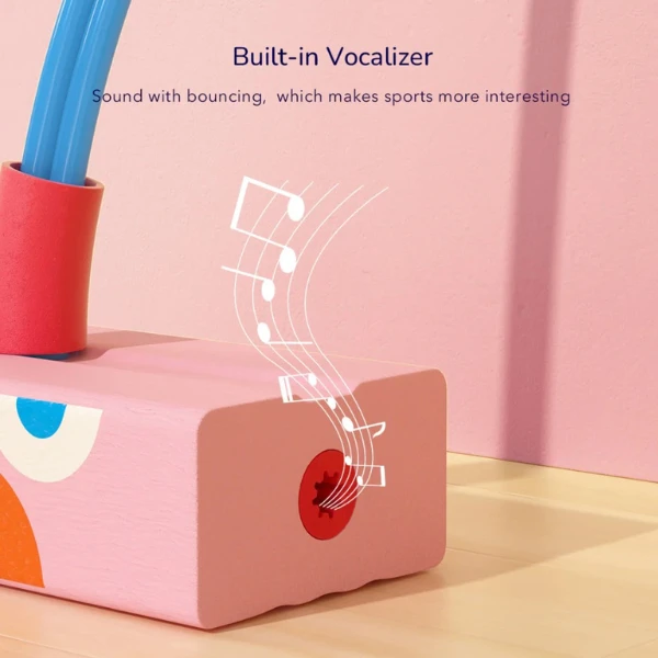 Jucarie de sărit pentru copii, bouncer moale "pogo roz" 2