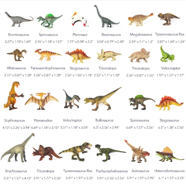 Set de creație "dinozauri", 24 buc. 2