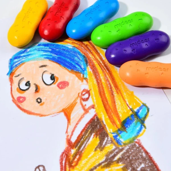 Мелки из пчелиного воска, 12 цветов 4